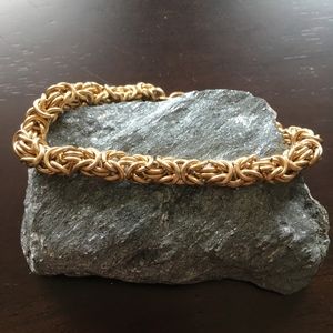 Gold Tone Wire Wrapped Bracelet